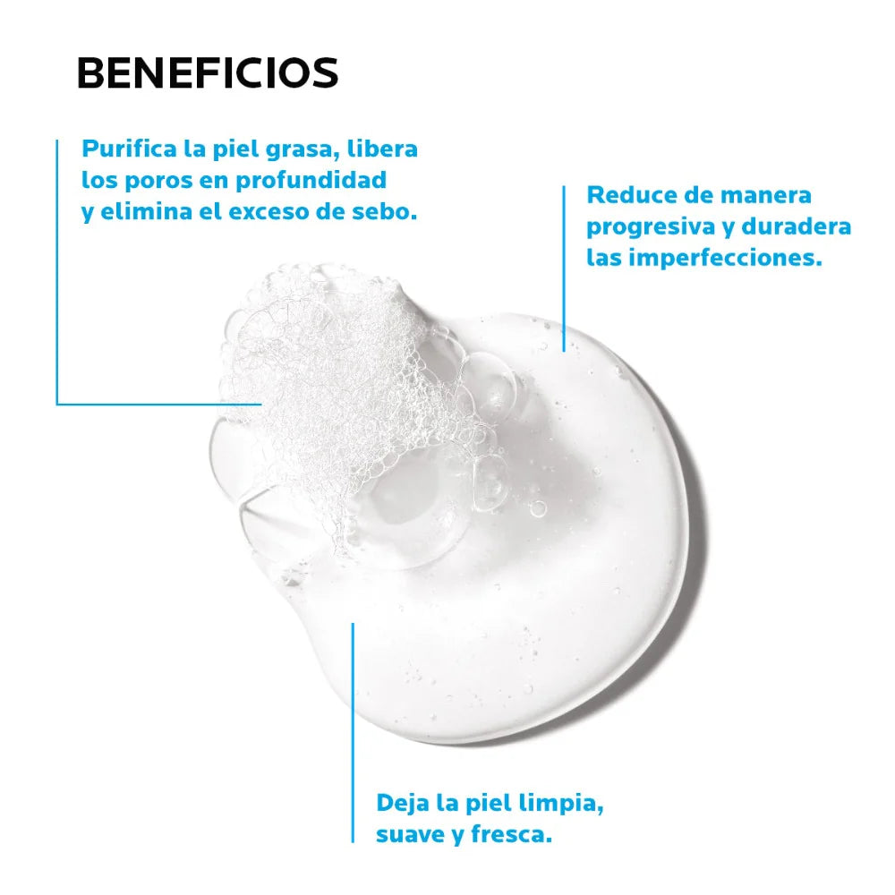 Effaclar gel microexfoliante limpiador piel grasa 400ml